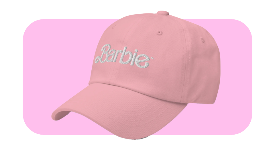 This Barbie baseball hat is perfect for summer outings to the stadium.