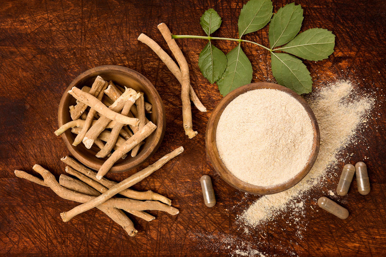 Ashwagandha superfood powder and rootGetty Images/eskymaks