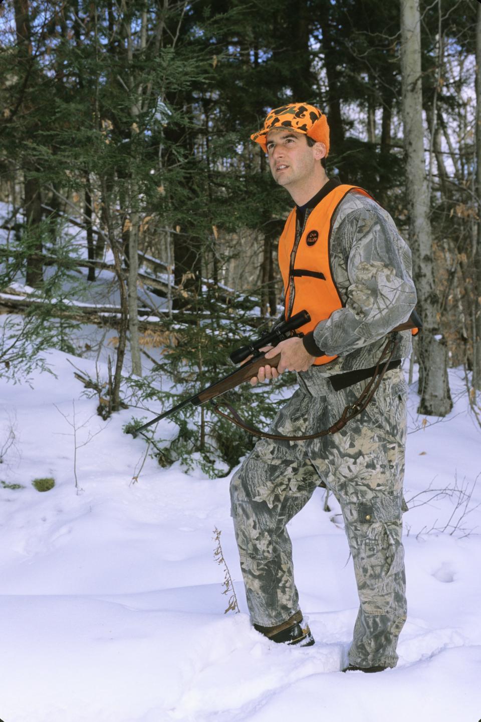 'Tis the season to wear blaze orange in the woods.