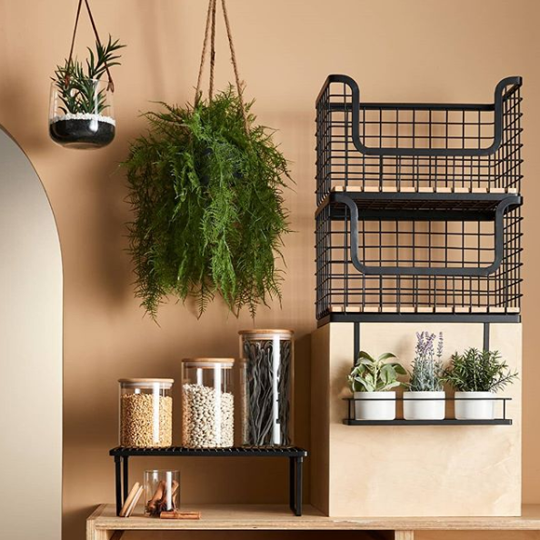 Large Stackable Basket - Black, $30. Photo: Target.