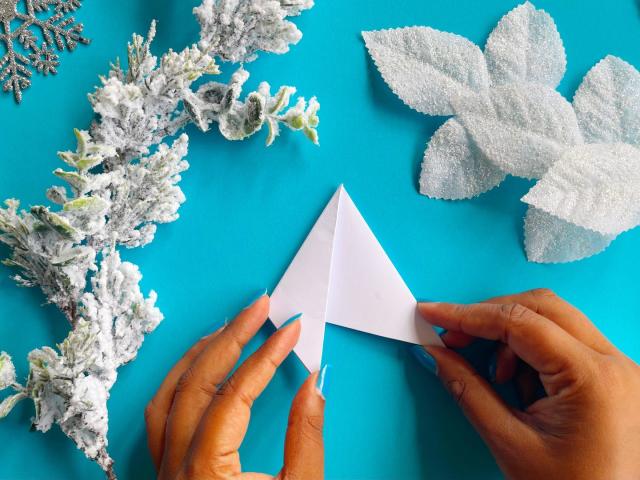 How to make a paper snowflake