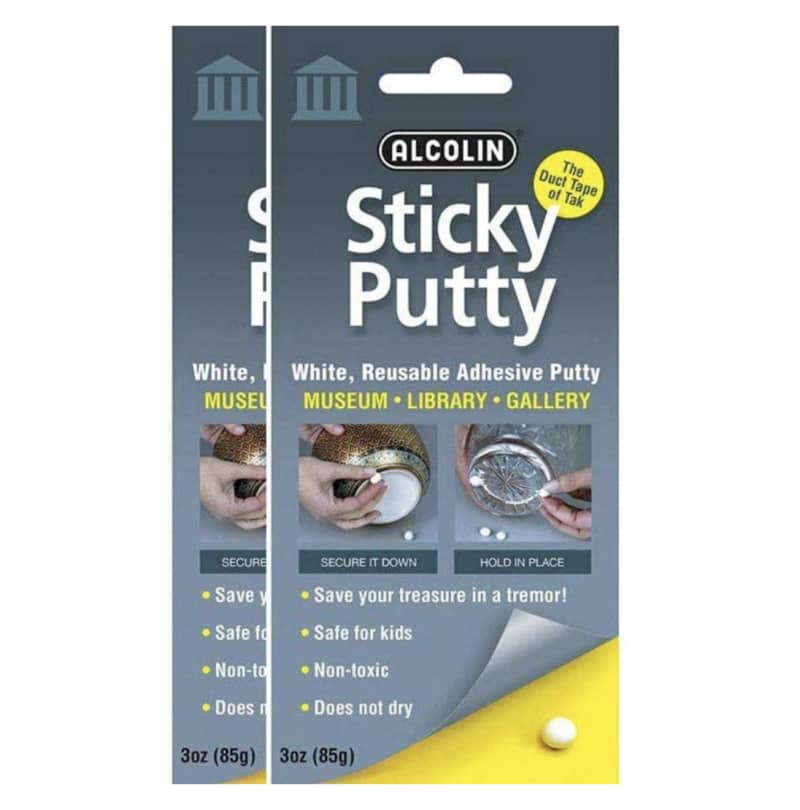 Reusable Museum-Quality Adhesive Putty, 2-Pack