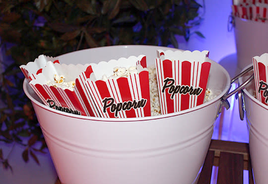 Popcorn Tubs With Movie-Theater Boxes