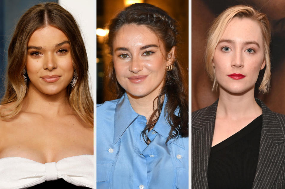 Closeups of Hailee Steinfeld, Shailene Woodley, and Saoirse Ronan