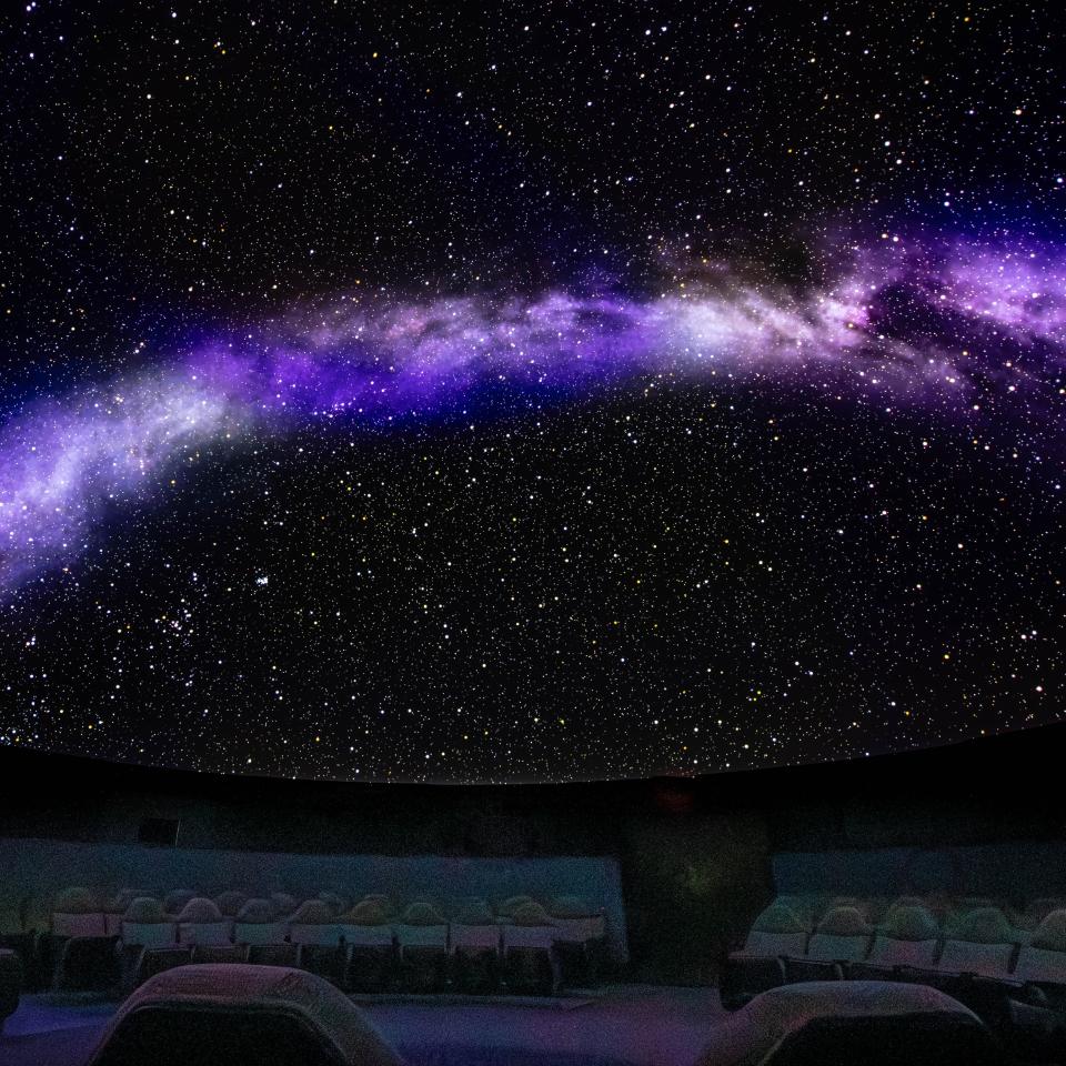 The night sky is shown in the Kirkpatrick Planetarium at Science Museum Oklahoma. Southern Plains Productions will present Lauren Gunderson's fact-based play "Silent Sky," based on the life and accomplishments of early astronomer Henrietta Leavitt, Aug. 11-13 inside the planetarium.