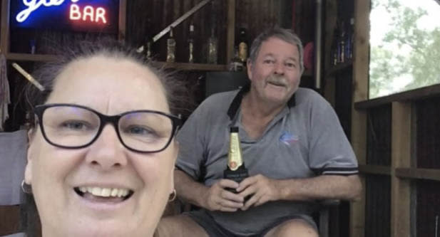 When Queenslander Sharen Gordon was refused entry into her home state after attending her mother's funeral in Victoria she sat for eight hours at a service station 