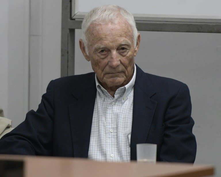 Former Ford executive Pedro Muller, pictured in court in Buenos Aires, was jailed for 10 years for collaborating in the military dictatorship's "dirty war"
