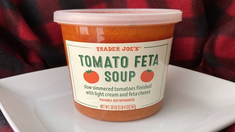 Tomato Feta Soup from Trader Joe's