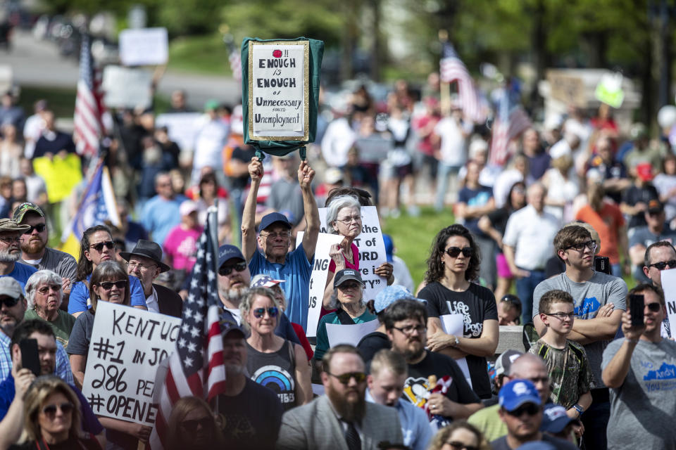 Image: Kentucky freedom rally (Ryan C. Hermens / Lexington Herald-Leader/AP file)
