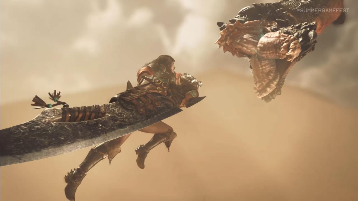  Monster Hunter Wilds Summer Game Fest trailer creenshot. 