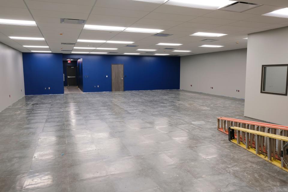 Oklahoma County will operate a 911 communications center inside this space, which is part of a new building nearly finished at Metro Technology Centers' south Oklahoma City campus.