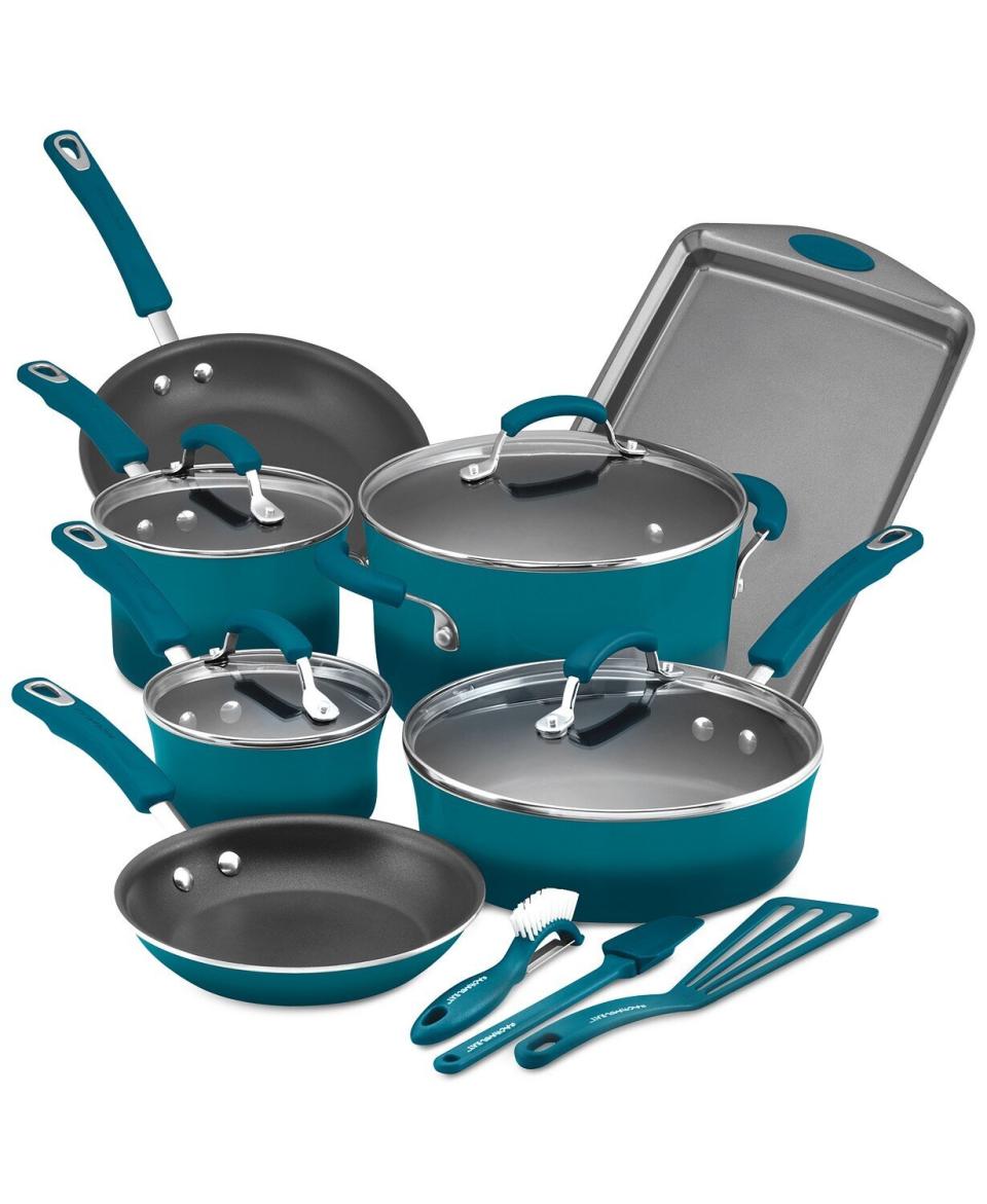 In deals that made us do a double take, this set is currently more than 70% off. It includes everything from sauce pans to a cookie sheet. <a href="https://fave.co/32VFE2n" target="_blank" rel="noopener noreferrer">﻿Originally $300, get the set now for $80 at Macy's</a>. 
