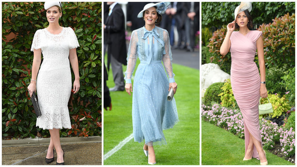 Royals and the high society set trotted out for Day One of the races. Photo: Getty