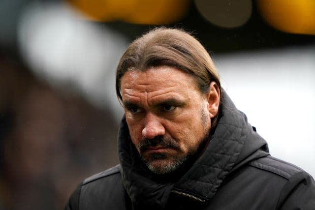 Norwich sacked boss Daniel Farke on Saturday (Zac Goodwin/PA).