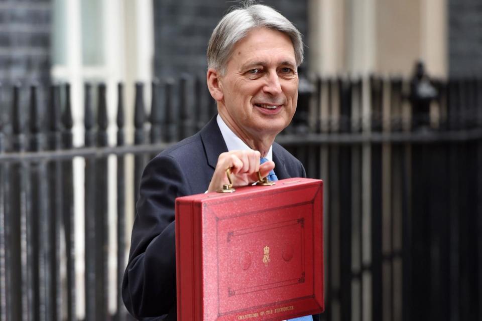 Philip Hammond at Downing Street (Joe Giddens/PA)