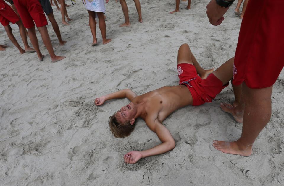 A lifeguard competition among Seacoast guards took place at Ogunquit Beach Aug. 10, 2022.