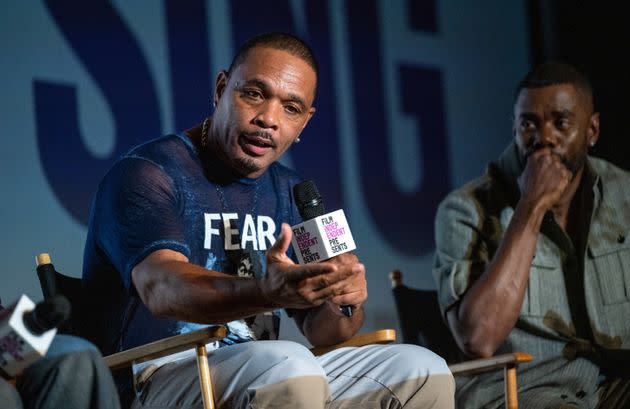 Actors Clarence Maclin (left) and Colman Domingo attend the Film Independent Special Screening of 