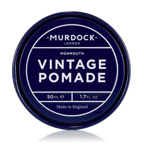 <p><a class="link " href="https://go.redirectingat.com?id=127X1599956&url=https%3A%2F%2Fwww.mankind.co.uk%2Fmurdock-london-vintage-pomade-50ml%2F11859237.html&sref=https%3A%2F%2Fwww.esquire.com%2Fuk%2Fstyle%2Fgrooming%2Fg30793475%2Fbest-pomades-for-men%2F" rel="nofollow noopener" target="_blank" data-ylk="slk:SHOP;elm:context_link;itc:0;sec:content-canvas">SHOP</a></p><p>For all the quiffs and pompadours out there, Murdock London salutes you. In fact, it's made a hair pomade just for you, too<br></p><p>Being water-soluble and oil free, you can exercise greater control when styling. It also means it's easier to wash out. Murdock London recommend applying this high shine, strong hold pomade with a comb to achieve that ultra-vintage look. <br></p><p>Murdock London Vintage Pomade, £11.20 <a href="https://www.mankind.co.uk/murdock-london-vintage-pomade-50ml/11859237.html" rel="nofollow noopener" target="_blank" data-ylk="slk:mankind.co.uk;elm:context_link;itc:0;sec:content-canvas" class="link ">mankind.co.uk</a></p>