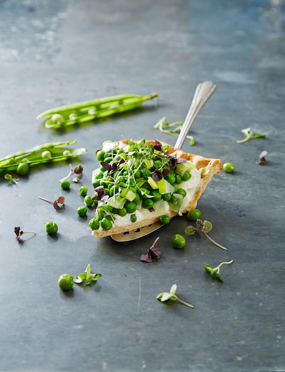 Sweet Pea and Ricotta Tart