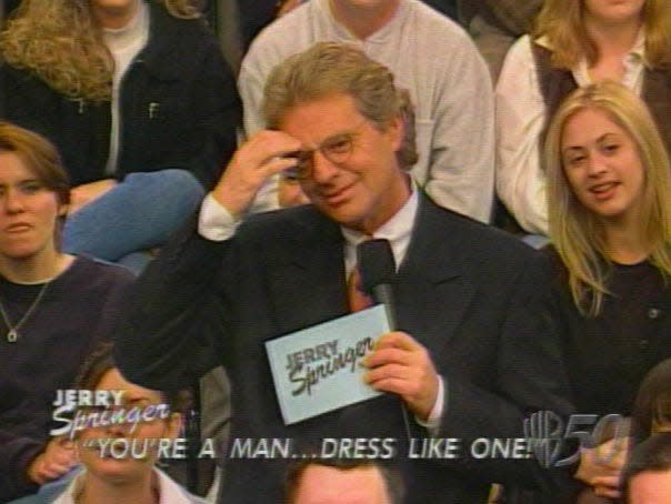 Sarasota resident Jerry Springer, seen here hosting his hit "Jerry Springer Show," has died.