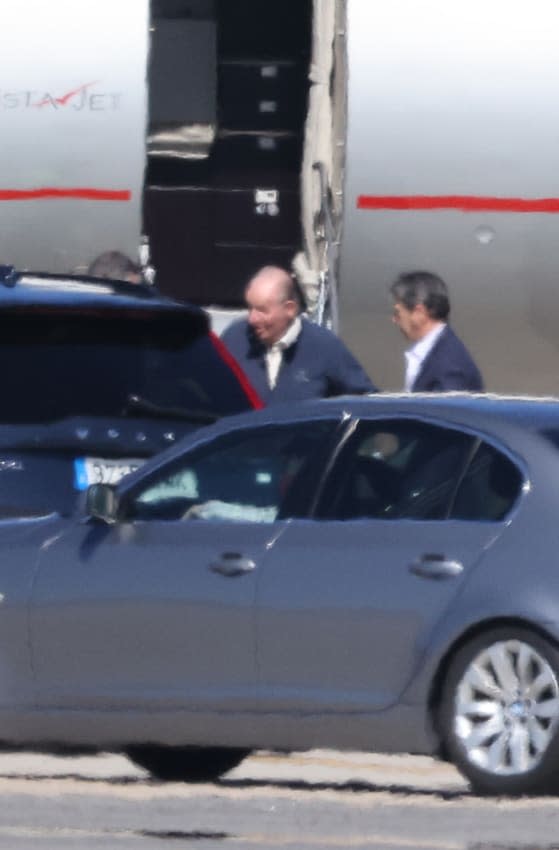 El rey Juan Carlos en Vigo en abril de 2024