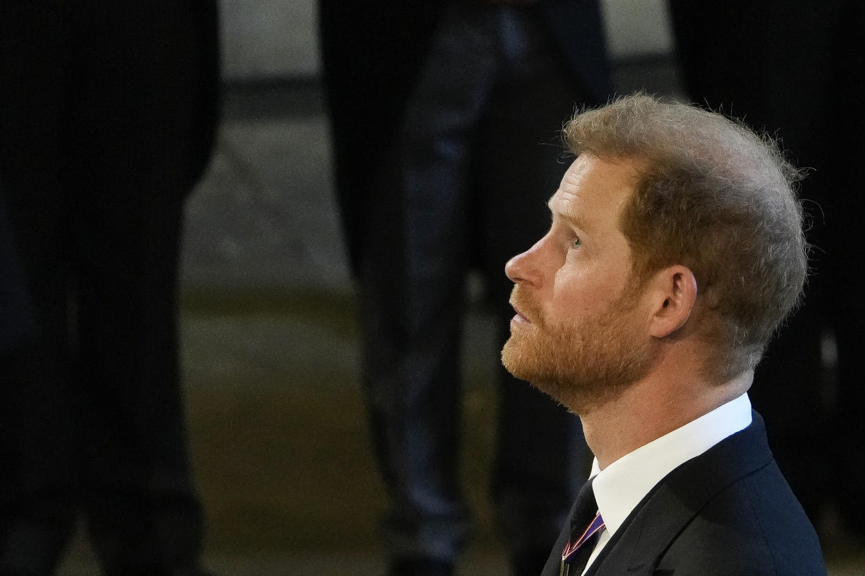 Príncipe Harry en el Castillo de Westminster en Londres 2022,(Photo by Gregorio Borgia / POOL / AFP) (Photo by GREGORIO BORGIA/POOL/AFP via Getty Images)