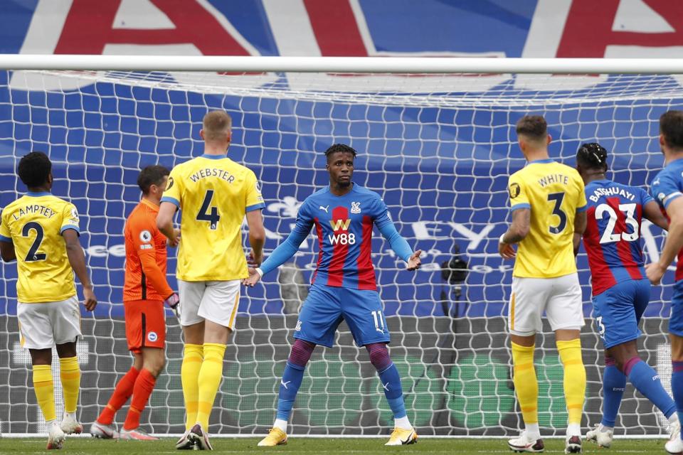 Zaha struck the opener (POOL/AFP via Getty Images)