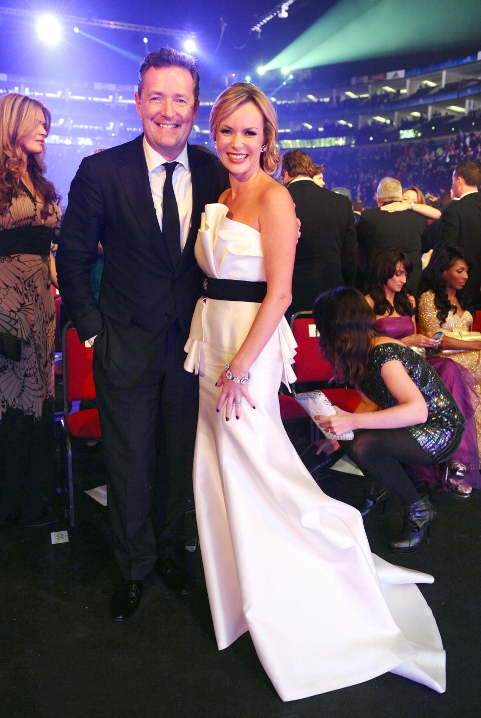 Piers Morgan and Amanda Holden during the National Television Awards 2010, at the 02 Arena, London.