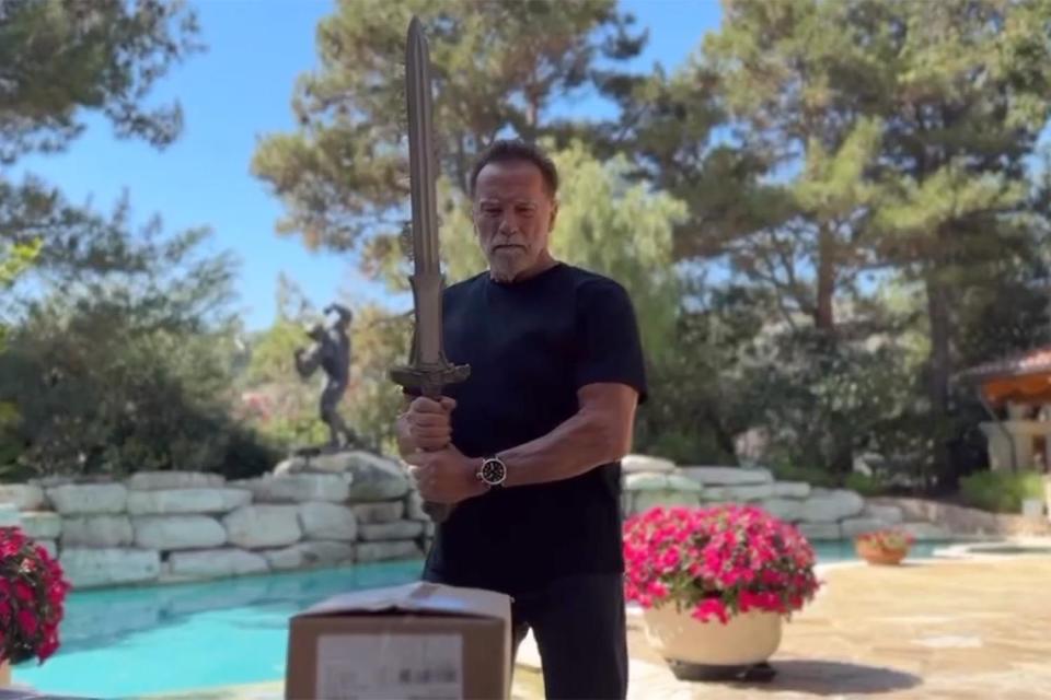 <p>Arnold Schwarzenegger Instagram</p> Arnold Schwarzenegger via his Instagram on Oct. 2, 2023