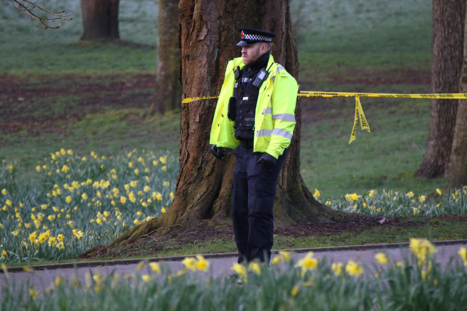 A seven-year-old girl was stabbed to death by a stranger in a Botlon park on Mother's Day afternoon (SWNS)