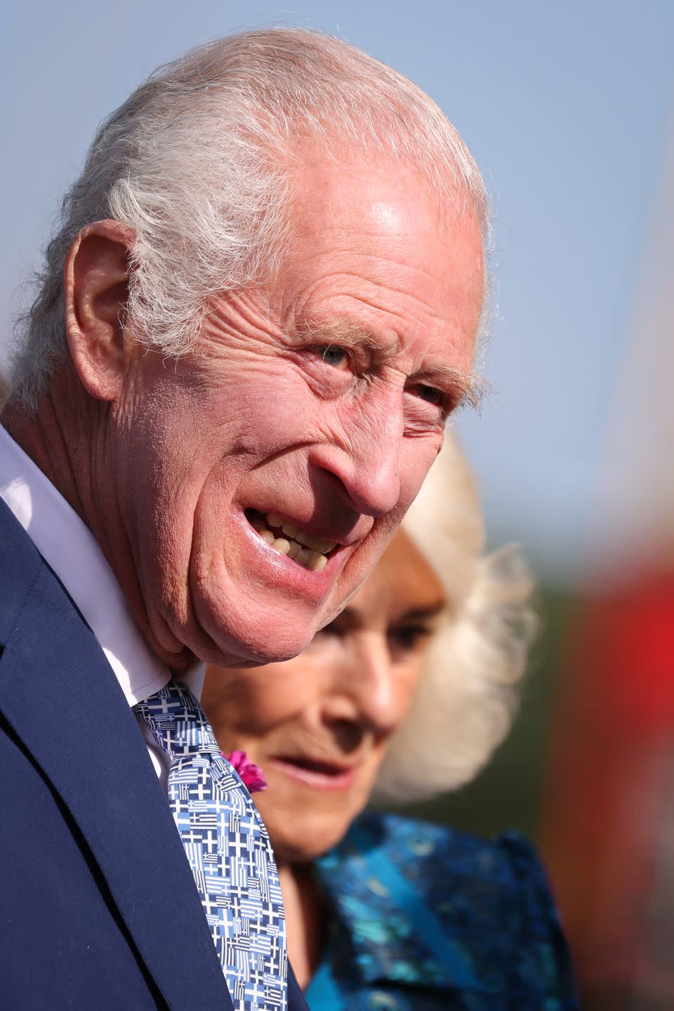 the king and queen and other members of the royal family visit the rhs chelsea flower show