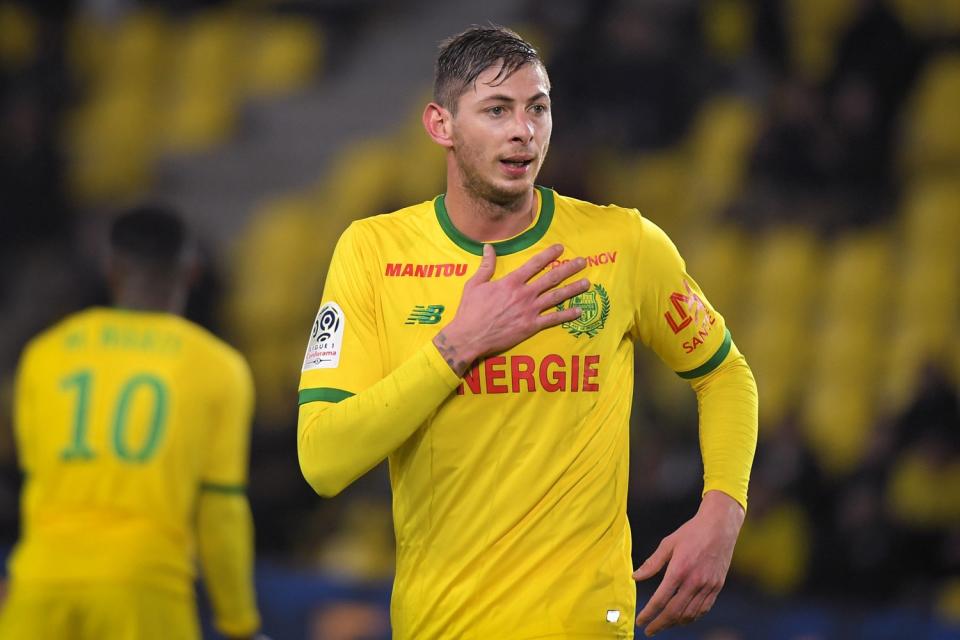 Emiliano Sala playing for Nantes (AFP/Getty Images)
