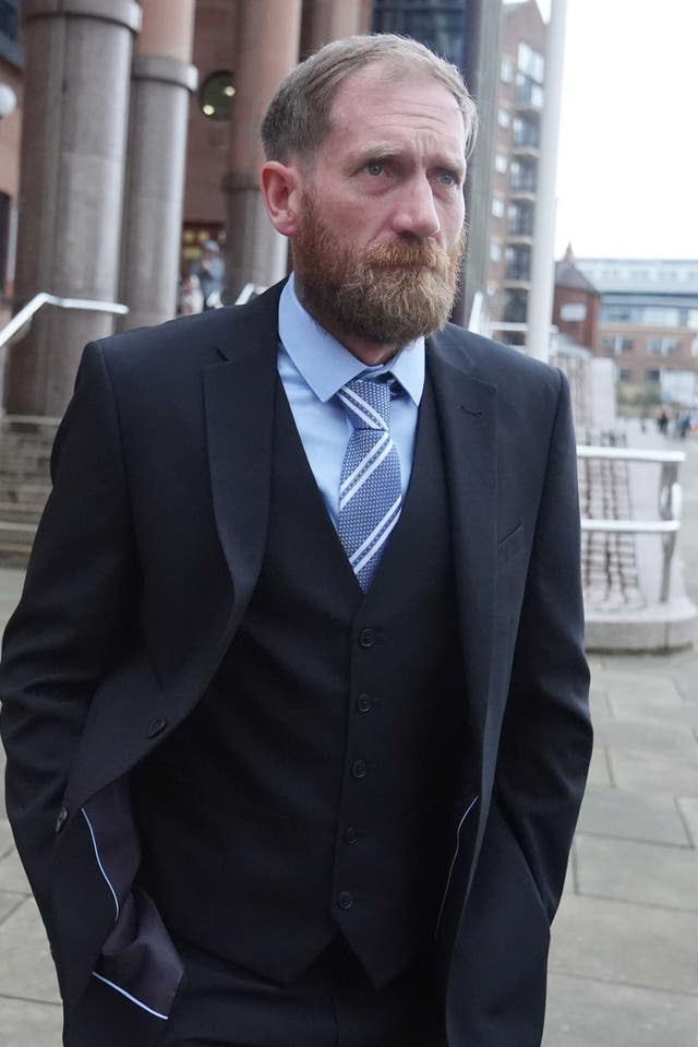 Daniel Graham leaving Newcastle Crown Court after a hearing in the case where he along with Adam Carruthers are accused of felling the Sycamore Gap tree