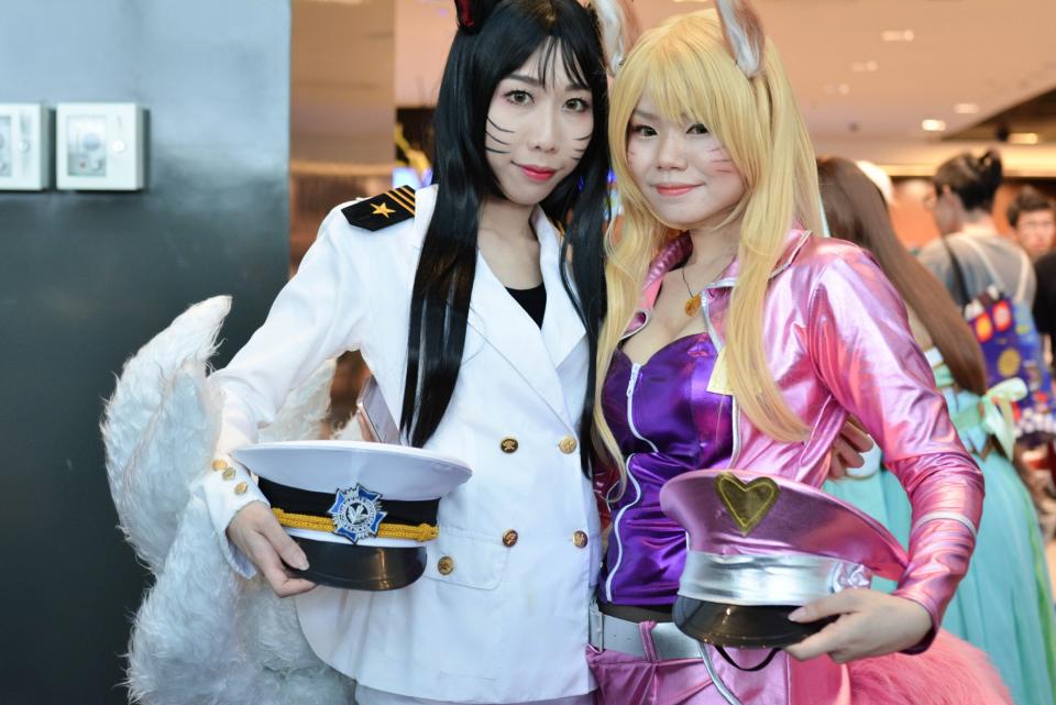 Cosplayers at the Suntec Convention Centre for this year’s Anime Festival Asia Singapore.