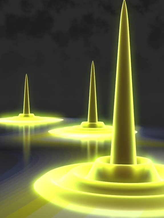 Physicists created the new dropleton particles with fast laswer pulses.