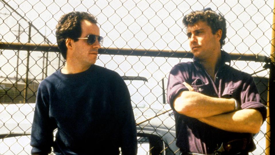 John Pankow and William Petersen in To Live and Die in L.A.