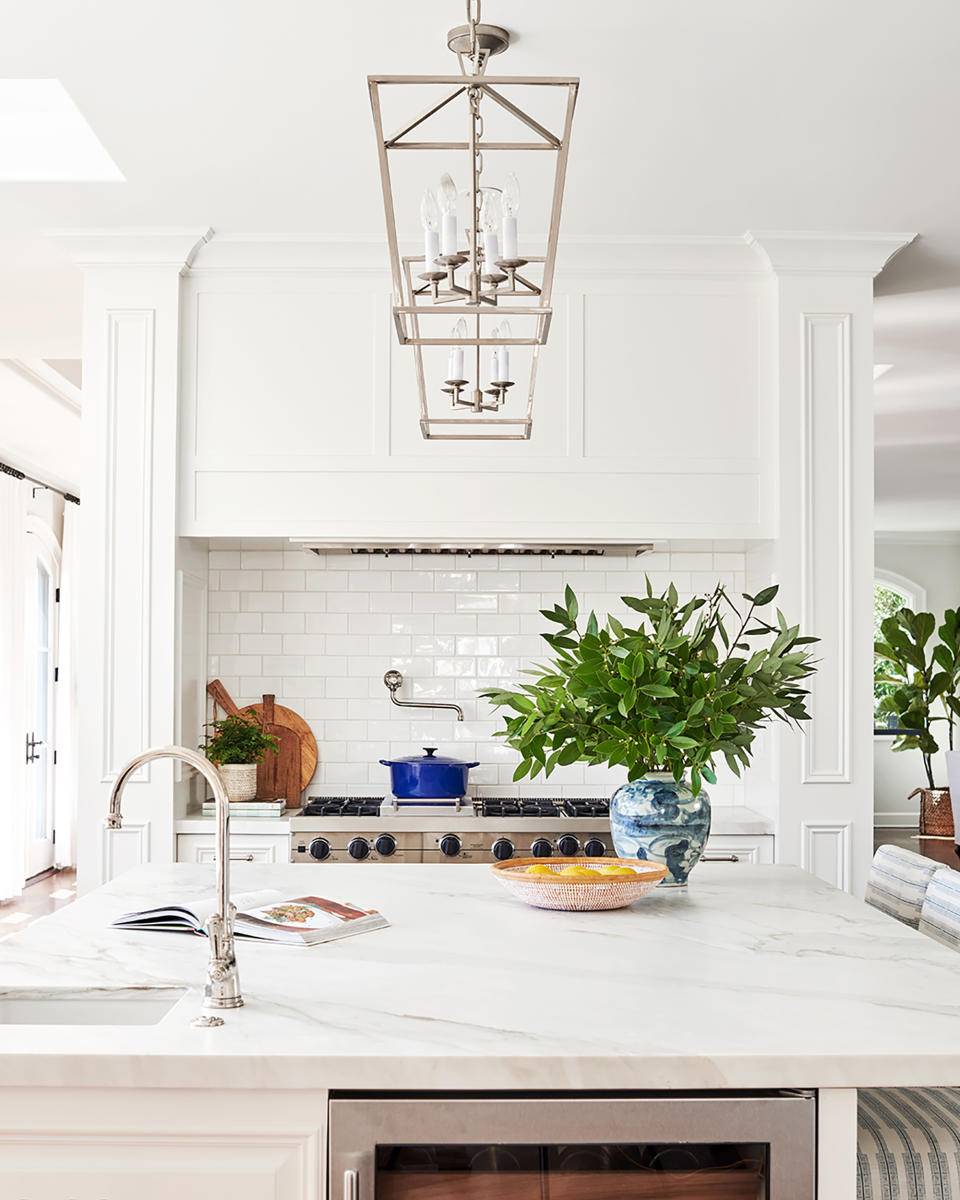 6. Opt for white in open plan kitchens