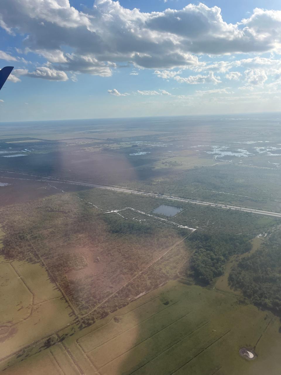 Undeveloped land in Indian River County is seen from a Breeze Airways flight on March 25, 2023.