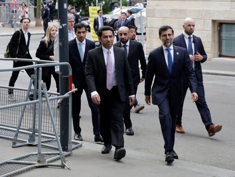 UAE's Oil Minister Suhail Mohamed Al Mazrouei arrives at the OPEC headquarters for meeting in Vienna