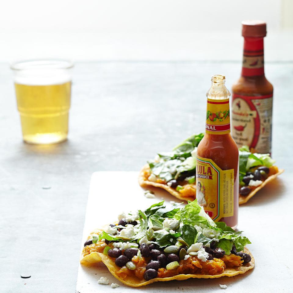 Butternut Squash & Black Bean Tostadas