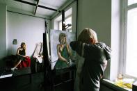 <div class="caption-credit"> Photo by: Marina Abdullaeva</div>Marina Abdullaeva, a young photographer in the Russian Federation, created a portrait of a young artist creating a portrait. <br>