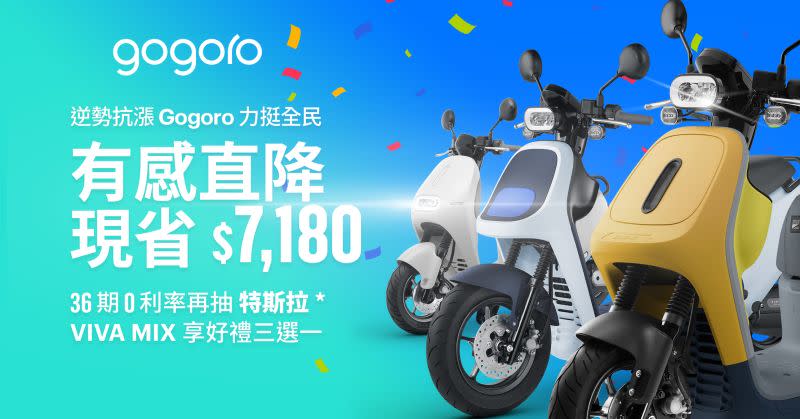 ▲Gogoro再降價！Gogoro Delight與Gogoro VIVA XL全車系共6車款，降幅最高達 7180元。（圖／Gogoro提供）