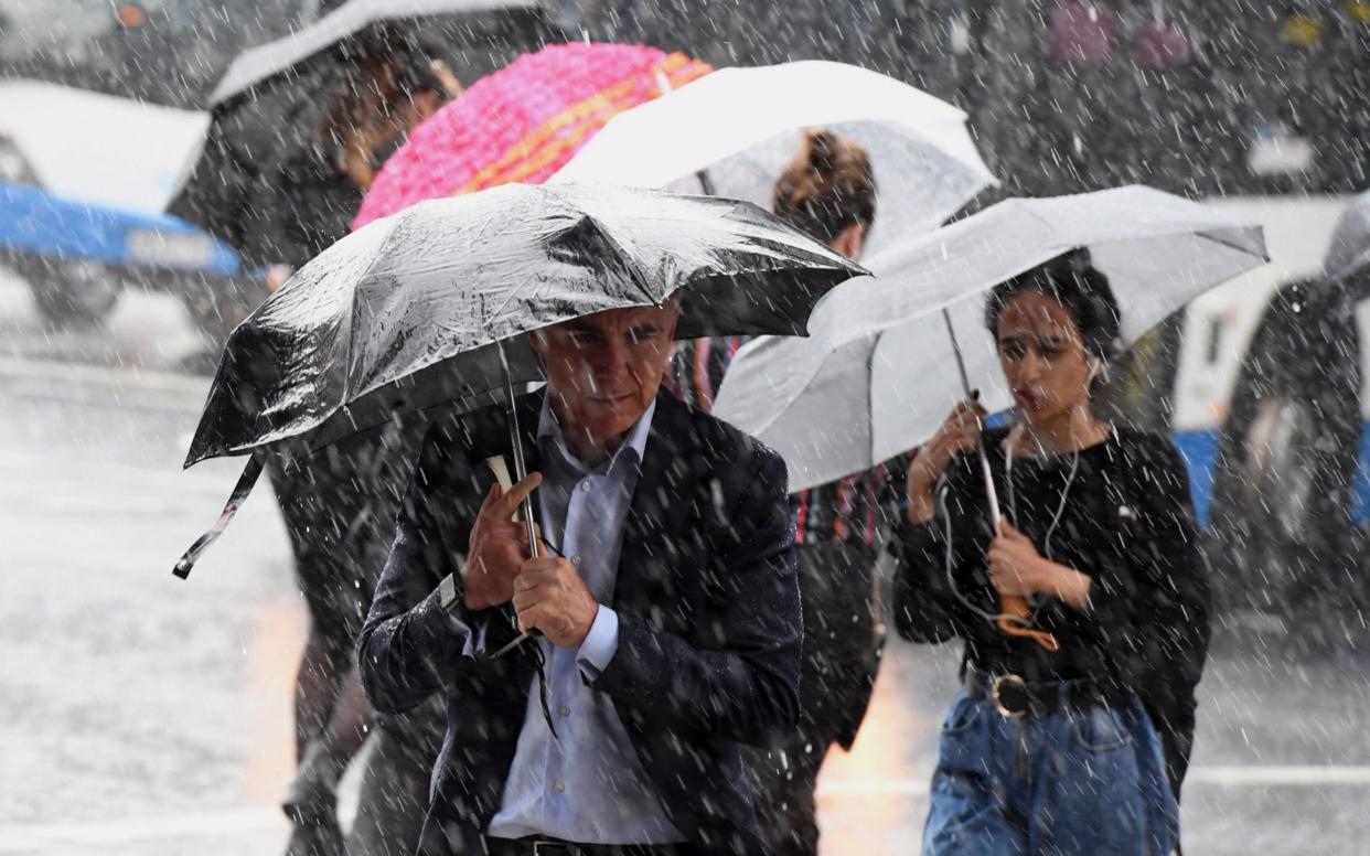 Heavy rain is drenching large swathes of NSW, sparking concerns about the risk of flash flooding - REX