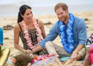 <p>While on their royal tour in Australia, the pair visited Bondi beach, where they held hands. </p>