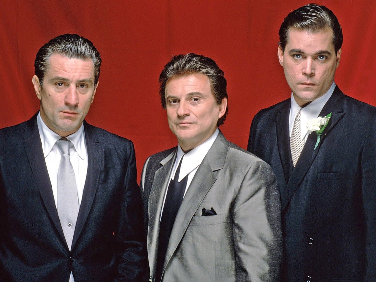 De Niro, Joe Pesci and Ray Liotta starred in Martin Scorsese’s classic mob drama ‘GoodFellas’ (Rex)