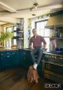 <p>In <a rel="nofollow noopener" href="https://www.elledecor.com/design-decorate/house-interiors/a12057652/andy-cohen-new-york-duplex/" target="_blank" data-ylk="slk:Andy Cohen's blue kitchen;elm:context_link;itc:0;sec:content-canvas" class="link ">Andy Cohen's blue kitchen</a>, the <a rel="nofollow noopener" href="http://peacockhome.com/home" target="_blank" data-ylk="slk:Christopher Peacock;elm:context_link;itc:0;sec:content-canvas" class="link ">Christopher Peacock</a> cabinets are painted in the company’s Black/Blue, and the counters are in end-grain walnut and semi-honed black granite. The range is by <a rel="nofollow noopener" href="https://www.bluestarcooking.com/" target="_blank" data-ylk="slk:BlueStar;elm:context_link;itc:0;sec:content-canvas" class="link ">BlueStar</a>, the hood is by <a rel="nofollow noopener" href="https://www.prolineappliance.com/" target="_blank" data-ylk="slk:Proline;elm:context_link;itc:0;sec:content-canvas" class="link ">Proline</a>, the ceiling light is by the <a rel="nofollow noopener" href="http://www.urbanelectricco.com/" target="_blank" data-ylk="slk:Urban Electric Co;elm:context_link;itc:0;sec:content-canvas" class="link ">Urban Electric Co</a>., and the wallpaper is Field of Daydreams by <a rel="nofollow noopener" href="https://www.flavorpaper.com/" target="_blank" data-ylk="slk:Flavor Paper;elm:context_link;itc:0;sec:content-canvas" class="link ">Flavor Paper</a>.</p>