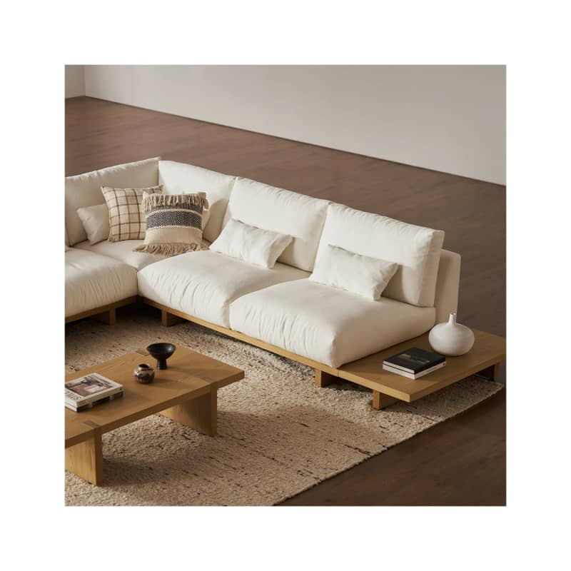 Mori Performance Fabric Armless Sectional