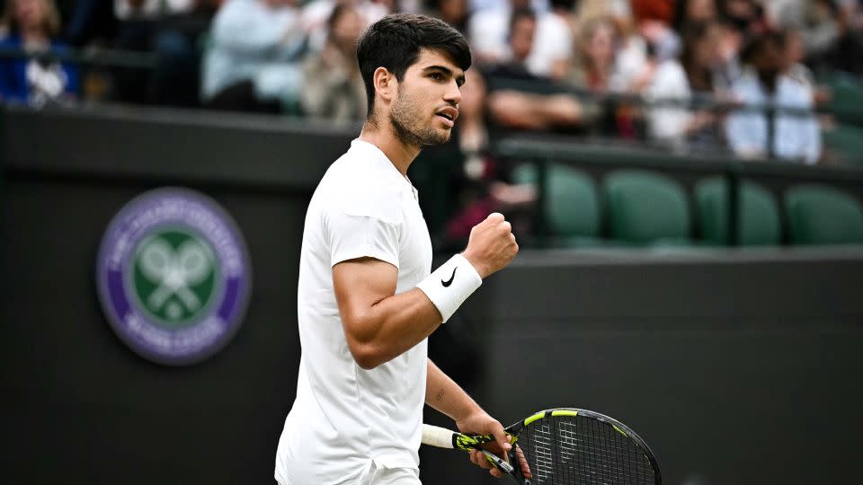 Alcaraz will play in his second successive semifinal at Wimbledon. - Ben Stansall/AFP/Getty Images