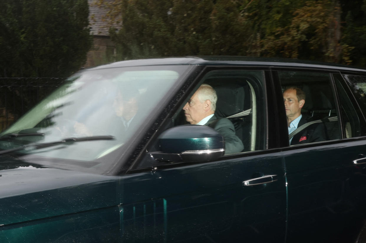 Members of the Royal Family rushed to be at the Queen's side on 8 September. (PA)