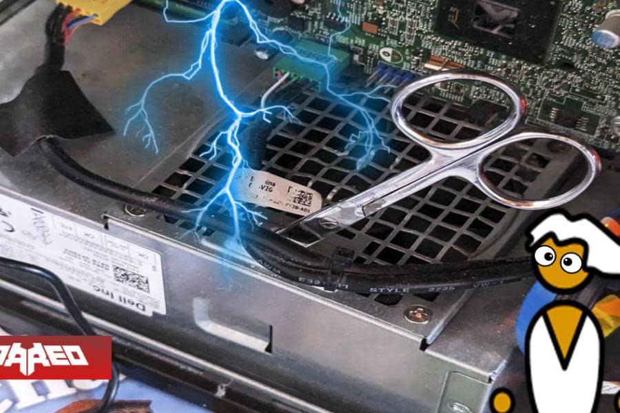 Jugador coloca unas tijeras en la fuente de alimentación de su PC porque el ventilador hacía mucho ruido: pudo terminar electrocutado